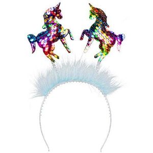Boland 50020 Eenhoorn haarband eenhoorn haarband Eén maat voor volwassenen themafeest accessoires carnaval
