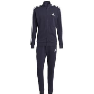 adidas Basic 3 strepen French Terry Tracksuit voor heren, Legend Ink, M