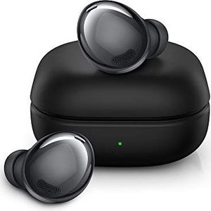 Samsung Galaxy Buds Pro, draadloze hoofdtelefoon, draadloze oortelefoon, Long Life accu, 3 microfoons, geluid by AKG, 2-weg luidspreker met Araree Clear Cover, Phantom Black (Duitse versie)
