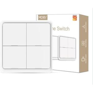 MOES SmartLife Scène switch 4 - Zigbee - 12 acties - Tuya SmartLife