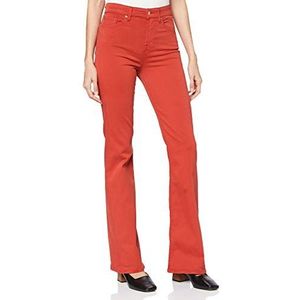 7 For All Mankind Lisha Pantalon décontracté, Rouge, W26 Femme