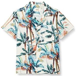 Koton Jongens T-shirt met korte mouwen zomer palm grijs design (0d2) 5-6 jaar, Grijs design (0d2)