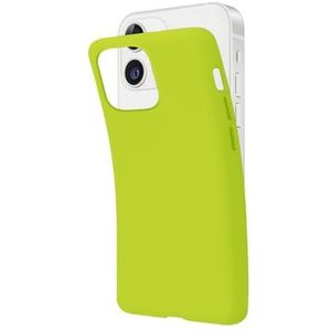 SBS Coque iPhone 12 Mini Vert Acid Acid Green Pantone 2297 C Etui Souple Souple Flexible Anti-Rayures Coque Mince et Confortable à Tenir dans votre Poche Housse Compatible Charge Sans Fil