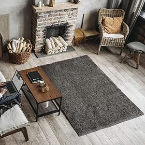 ECOMMERC3 Exclusief tapijt voor woonkamer met lang haar, 60 x 120 cm, met zachte textuur, zeer gewatteerd, tapijt van polyester en jute op de achterkant
