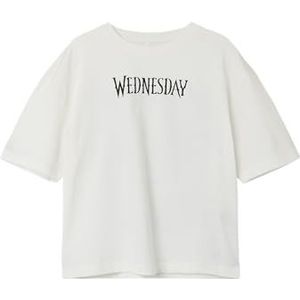 Nkfdyp Wednesday Ss RLX Top Box Noos Sky, Cloud Dancer, 134-140, Cloud Danser