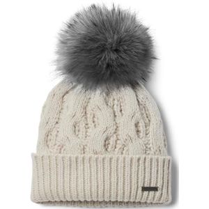 Columbia - Boundless Days Cable Knit Pom Beanie - Donkergrijs - 55% Gerecycled Polyester, 45% Polyester