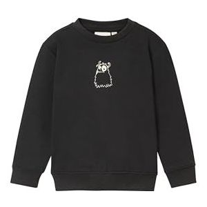 TOM TAILOR Sweatshirt voor jongens met monsterprint, 36423 - Heavy Black