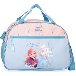 Disney Joumma Bags, Frozen Believe in the journey, kinderrugzak, schoolrugzak, gemaakt van polyester, brede en verstelbare schouderbanden, meerdere vakken en vakken,, Blauw, Reisrugzak