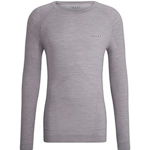 FALKE WOOL TECH LIGHT functioneel herenshirt met lange mouwen, scheerwol, zwart, blauw, ademend sportondergoed, sneldrogend voor gemiddelde tot koude temperaturen