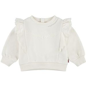 Levi's Lvg Crew avec Volants 1ej245 Sweatshirts Fille, Blanc Antique, 3 ans