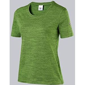BP 1715-235-178-XL T-shirt voor dames, space-dye stof, 1/2 mouw, ronde hals, 170 g/m², stretch stofmix nieuw groen XL