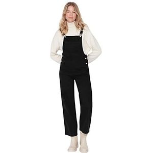 Trendyol Trendyol Effen denim jumpsuit voor dames, tuinbroek voor dames (1 stuk), zwart.