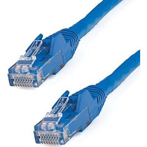 StarTech.com Cat6 Gigabit UTP-netwerkkabel zonder stekker, 15 m, RJ45 ethernet-kabel, stekker op stekker, blauw (N6PATC15MBL)