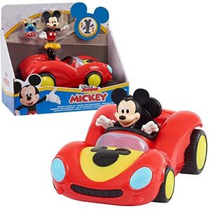 MICKEY&MINNIE, Voertuig met 1 figuur 7,5 cm en 1 accessoires, racemodel, speelgoed voor kinderen vanaf 3 jaar, MCC062
