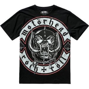 Brandit Motörhead Rock Röll T-shirt voor heren, zwart.