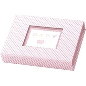 Rössler 14571928001 Baby Girl fotobox met magneetsluiting voor foto's 13 x 18 cm, roze