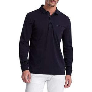 Pierre Cardin poloshirt heren lange mouw, Marinier