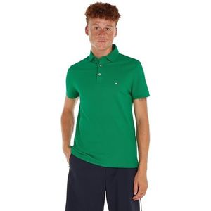 Tommy Hilfiger Heren poloshirt Slim 1985 T-shirt, Olympisch groen, L, Olympisch groen