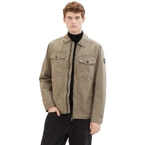 TOM TAILOR Veste pour homme, 32097 - Vert olive fumé, L