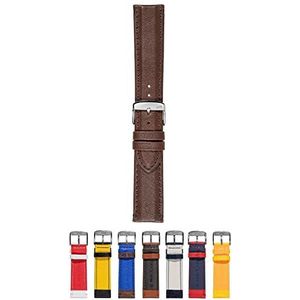 Morellato Unisex horlogeband, sportcollectie, Mod. Rowing, van echt kalfsleer - A01X5274C91, bruin, 24 mm, riem, Bruin, 24mm, Riem