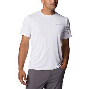 Columbia - Hike Crewneck T-shirt - Korte Mouwen - Wit - 100% Polyester