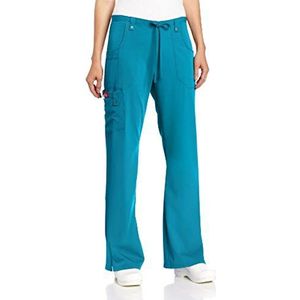 Dickies Xtreme Stretchbroek voor dames met trekkoord, Blauwgroen