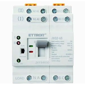IXTRIMA Automatische overdrachtsschakelaar, 63 A, 400 V AC, 4-polig, driefasige montage op DIN-rail, ups, fotovoltaïsche elektrische