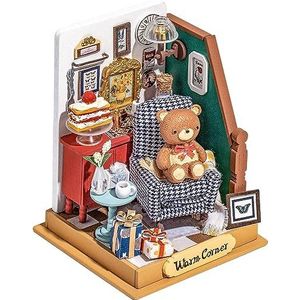 Robotime Holiday Living Room | DIY miniatuurhuisje | Dollhouse Box Theater | DS028