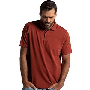 JP 1880 Hommeswear 714328 Big & Tall poloshirt met contrasterende strepen, oversized L-8XL, Koper