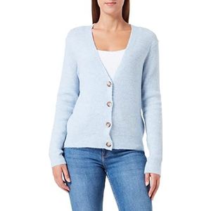 SOYACONCEPT Dames gebreid vest cardigan kasjmier blauw mix L, kasjmierblauw mix