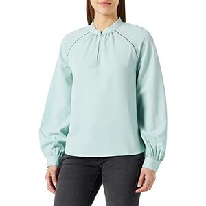 Q/S by s.Oliver Bluse, lange blouse voor dames, Blauw Groen