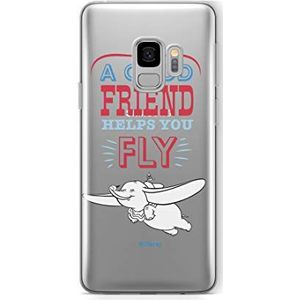 Originele licentiehoes van Disney Dumbo voor Samsung S9 perfect aangepast aan de vorm van je smartphone; gedeeltelijk transparante siliconen hoes