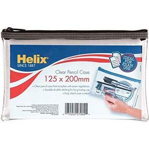 Helix M77040 Pennenetui, gesorteerd, 200 x 125, transparant, 12 stuks