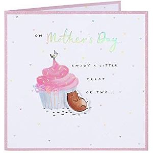 Clintons: Cupcake on Mother's Day Moederdagkaart, 159 x 159 mm, meerkleurig