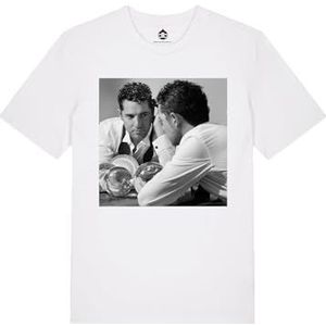 David Bisbal Camiseta Oficial Uniseks Todo Es Posible En Navidad (Amazon Exclusive) Uniseks gebreid, Wit.