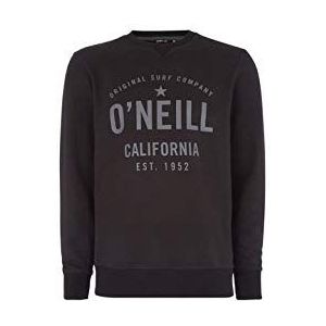 O'NEILL LM Hensley Crew Sweatshirt met lange mouwen voor heren, Zwart