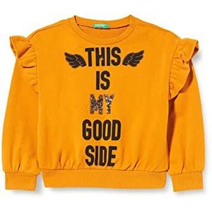 United Colors of Benetton Maglia G/C M/L 3J74C15CO Sweatshirt Capuche, Golden Oak 36 W, 140 Garçon