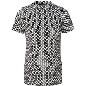 Supermom Fortville T-shirt voor dames, korte mouwen, doorlopend, bedrukt, Zwart - P090