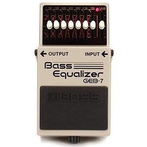 BOSS Bass Equalizer GEB-7 BOSS, een 7-bands EQ-pedaal gemaakt voor elektrische basfrequenties