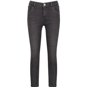 Taifun 620432-11376-2989 Damesjeans, Donkergrijs denim