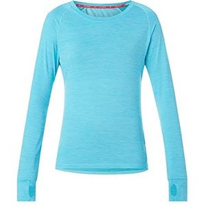 Pro Touch Aimo sweatshirt voor dames, melange/turquoise, maat 44