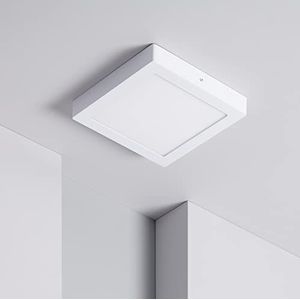 Eurekaled LED plafondlamp vierkant 18W natuurlijk licht - hoge helderheid - 225x225x40mm - plafondlamp voor woonkamer, keuken, hal, badkamer en balkon - IP20