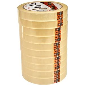 3M, 5081566, plakband, transparant, 66 m x 15 mm, 10 rollen