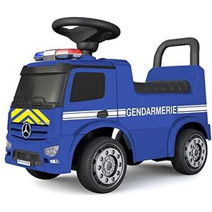 TURBO CHALLENGE - Mercedes Antos Gendarmerie – Loopwagen – 119215 – vrije wielen – blauw – 25 kg max – kunststof – batterijen niet inbegrepen – speelgoed voor kinderen – cadeau – vanaf 12 maanden