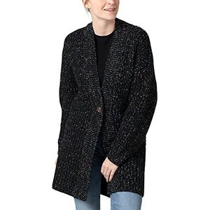 Timezone Cozy Cardigan voor dames, black space dye verf