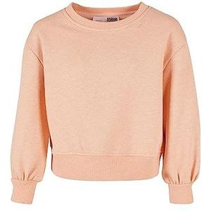 Urban Classics Meisjes Sweatshirt Ronde hals Kleur Gemengd, Papaya Melange, 110-116, Gemengd papaja