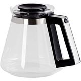 Melitta Koffiekan van glas met schaalverdeling, inhoud 1,25 l, voor Aroma Signature DeLuxe filterkoffiezetapparaten, zwart/zilver