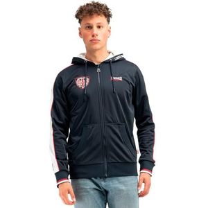 Lonsdale Strathmore Trainingsjack voor heren, marineblauw/wit/rood, XXL, Marineblauw/wit/rood