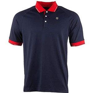 K-Swiss KS TAC Heritage Classic Tennis Polo voor heren, Navy Blauw