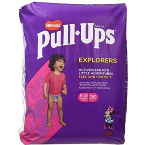 Huggies Explorers absorberende onderbroeken voor meisjes, maat 9-18 maanden (8-12 kg), 36 slipjes met vochtweergave